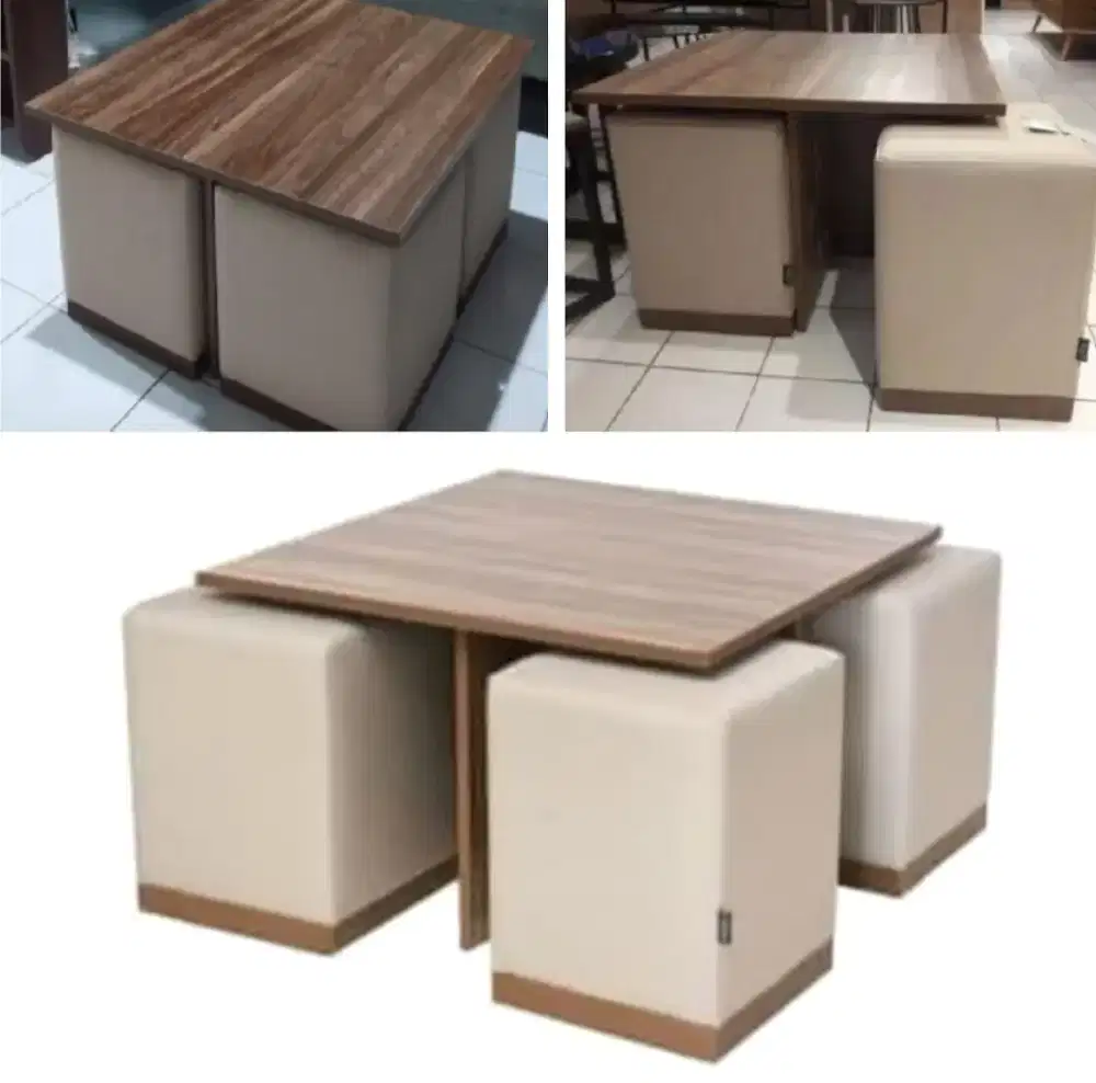 Set meja dan bangku Informa - coffee table malvin
