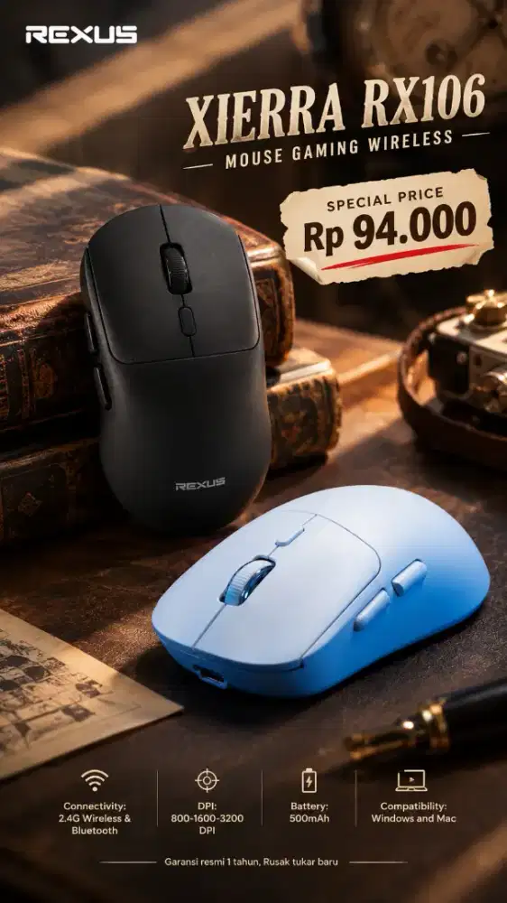 Mouse gaming wireless RX-106
