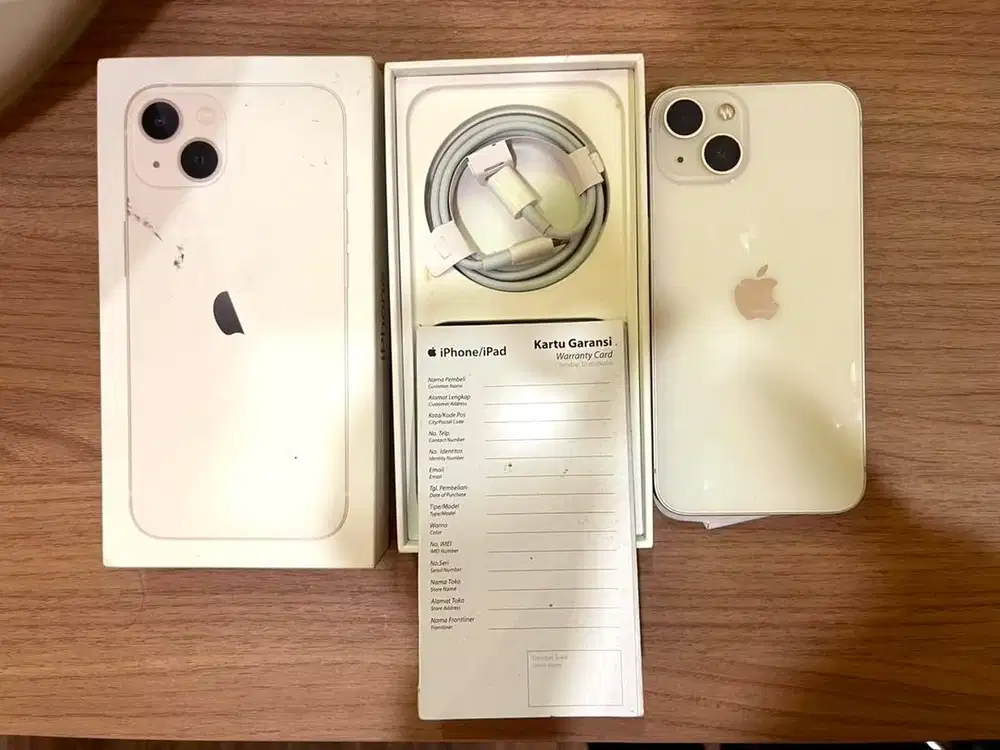 IPHONE 13 128 STARLIGHT IBOX FULLSET ORI