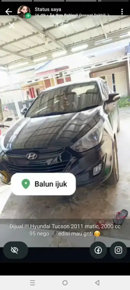 Dijual Hyundai Tucson matic 2011 2000cc
