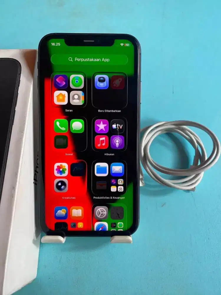 Iphone 11 64gb black inter all operator fullset mulus no minus