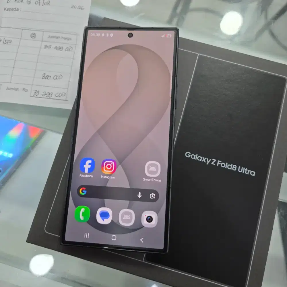 Samsung Z fold 8 ultra 12/512GB 1 bulan pakai fullset