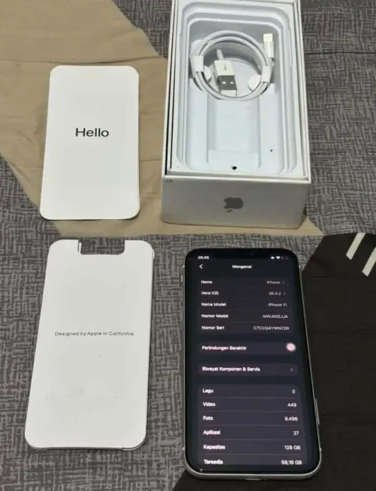 IPHONE 11 WHITE 128GB ALL OPERATOR