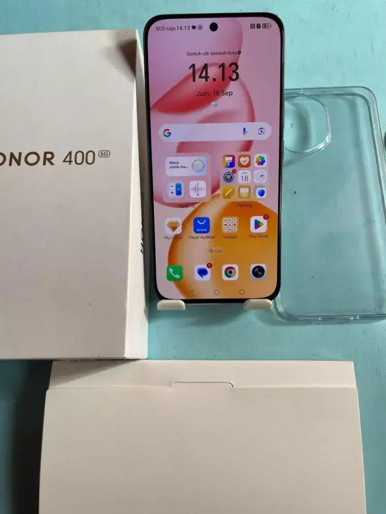 Honor 400 5g snapdragon 7 gen 3 ram12/512gb fulset mulus normal semua