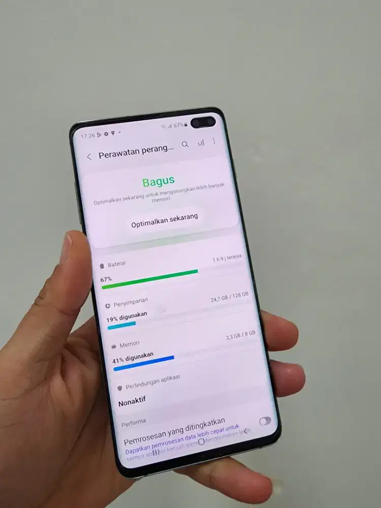 Samsung Galaxy S10 Plus Ram 8GB/Rom 128GB Green