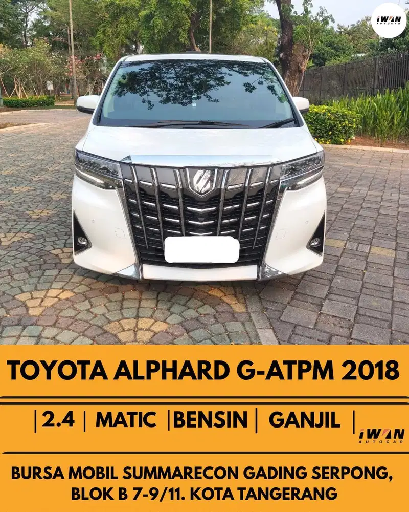 2018 TOYOTA ALPHARD G 2.5 AT