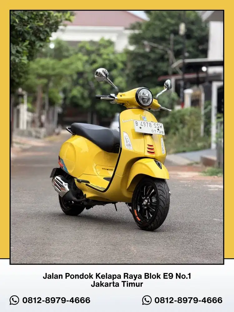 TERMURAH PIAGGIO VESPA PRIMAVERA S150 ABS LED TAHUN 2023 WARNA YELLOW