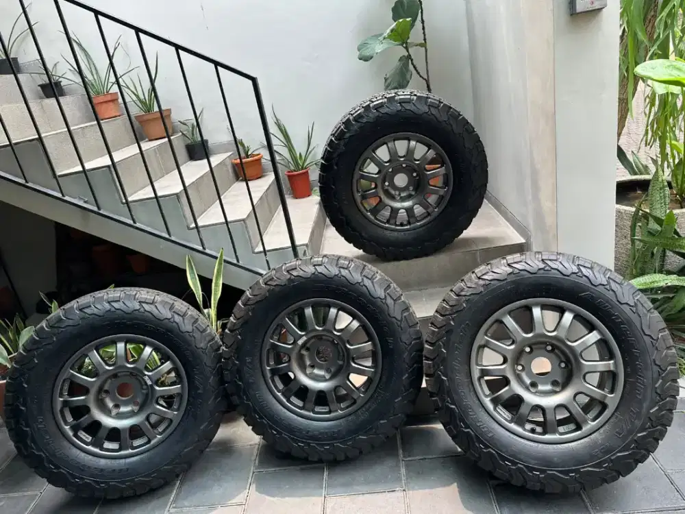 Jual Braidwheels Fullrace T Dakar R17+BFG,  KHUSUS  Pajero / Triton