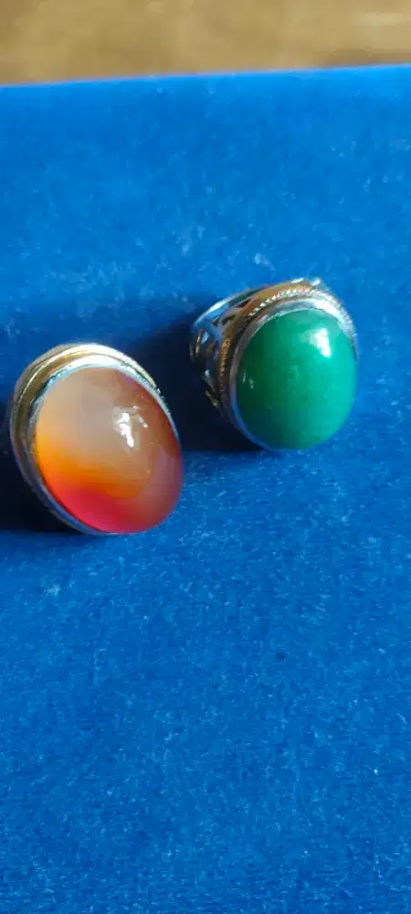 Jual sepaket cincin bacan obi dan giok..