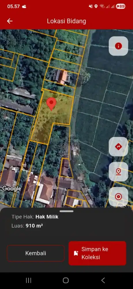 Dijual Tanah Strategis Desa Kayangan Kecamatan Diwek Jombang