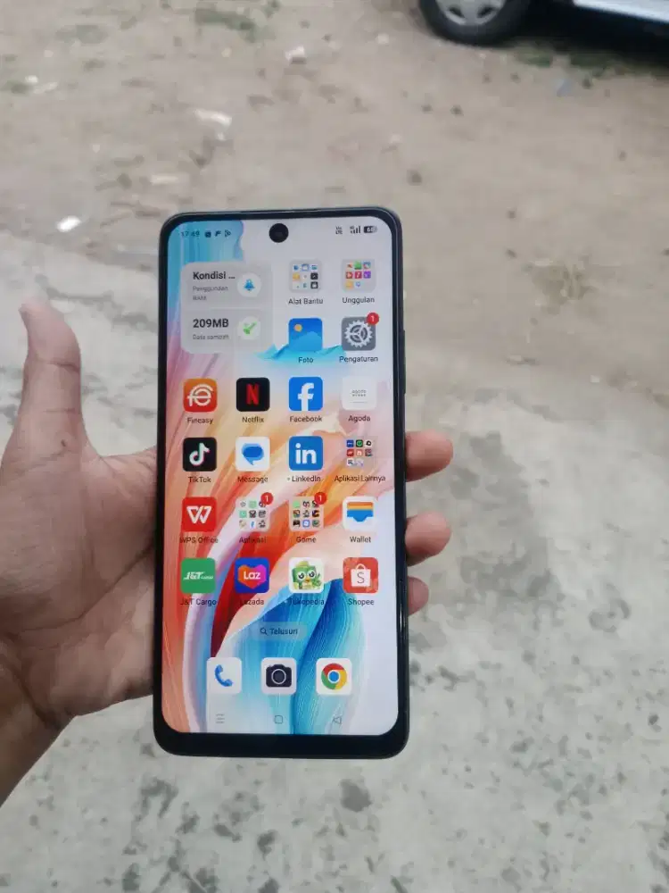 OPPO A58 bagus 6+6/128