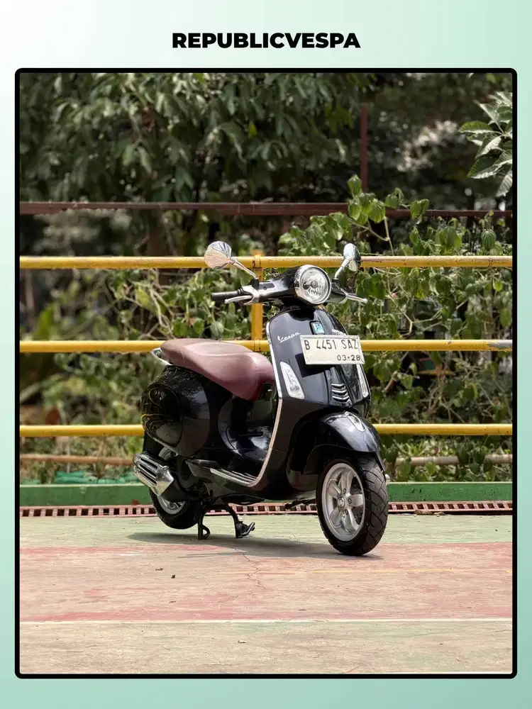 TERMURAH PIAGGIO VESPA PRIMAVERA 150 IGET TAHUN 2016 NERO VULCANO
