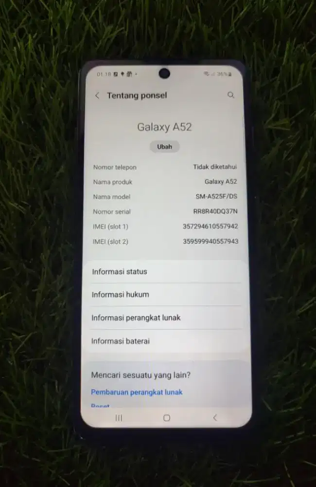 SAMSUNG A52 RAM 8/256
