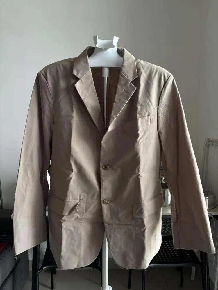 [Like New] Blazer Uniqlo Pria Original Warna Krem