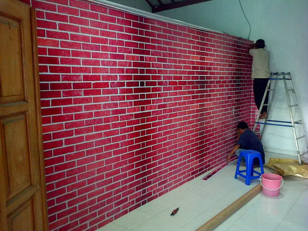 wallsticker, wallpaper, stiker tembok dinding kantor custom