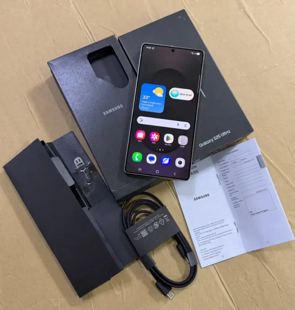 Samsung Galaxy S25 Ultra 12/256GB 5G Fullset Mulus Ori Resmi
