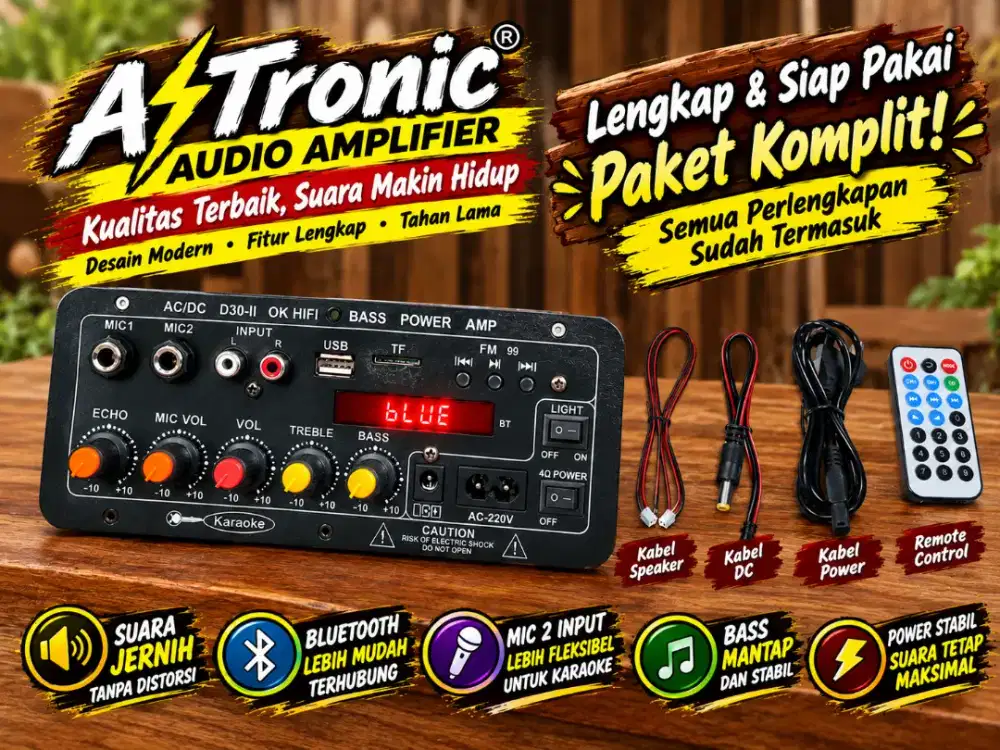 Amplifier d30 II layar karaoke