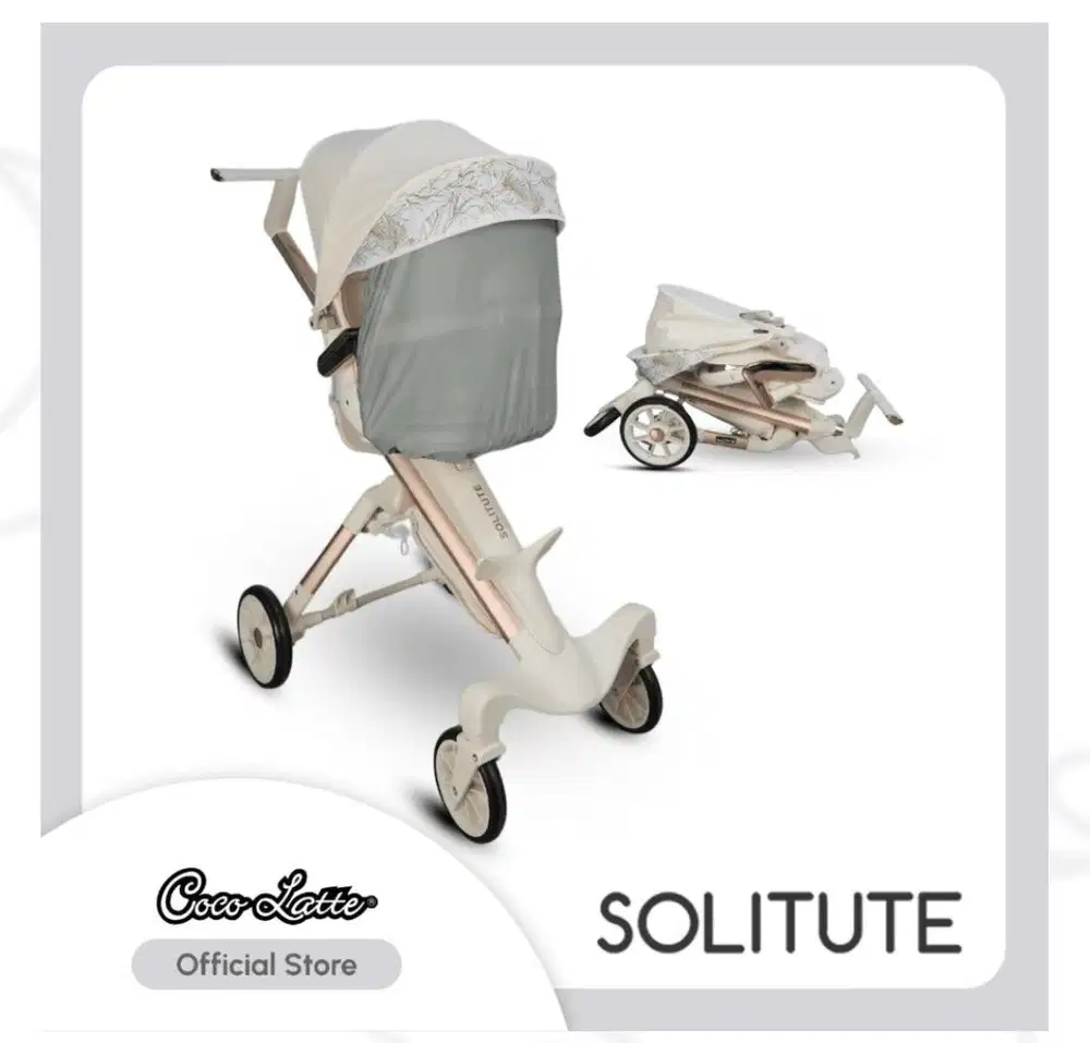 Cocolatte Solitute Stroller 360° Rotating Ready Stock- White