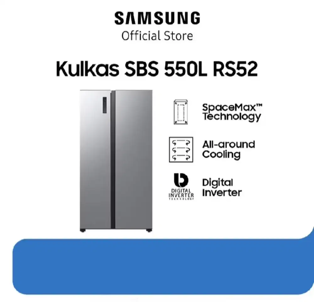 KULKAS 2 PINTU SAMSUNG RS52B3000M9