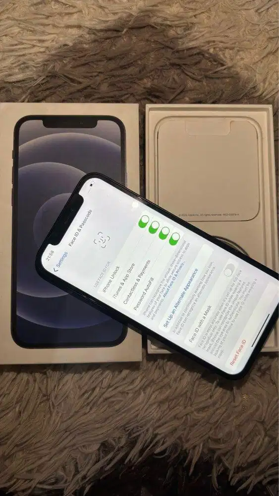 Iphone 12 128GB black dual sim fisik no minus