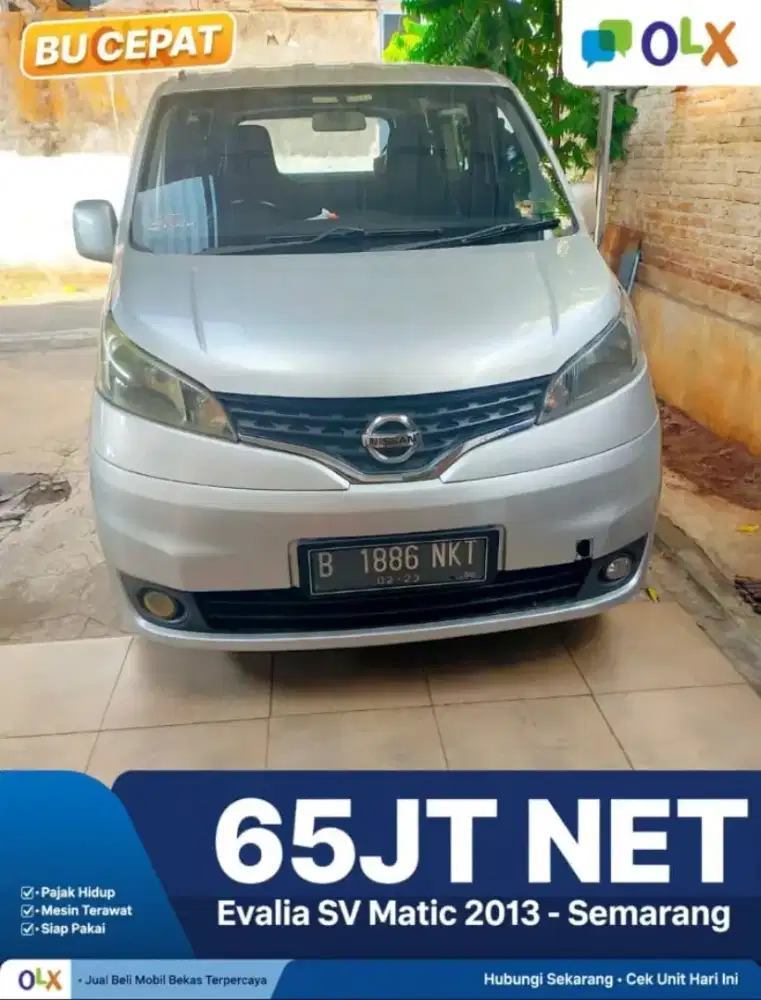 BU CEPAT ! Evalia SV Matic 2013 65juta nett...