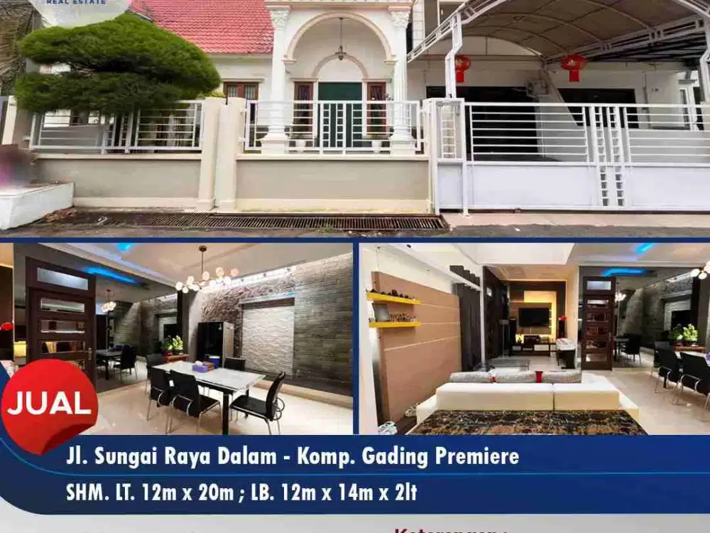 RUMAH FURNISHED. SIAP HUNI JL SUNGAI RAYA DALAM. BONUS PAGAR REMOTE. KITCHEN SET. MEJA BAR. BACKDROP TV. PARTISI RUANGAN TAMU. CANOPY CARPORT. POMPA AIR. WATER HEATER. LOKASI KOTAMADYA. BEBAS DARI BANJIR