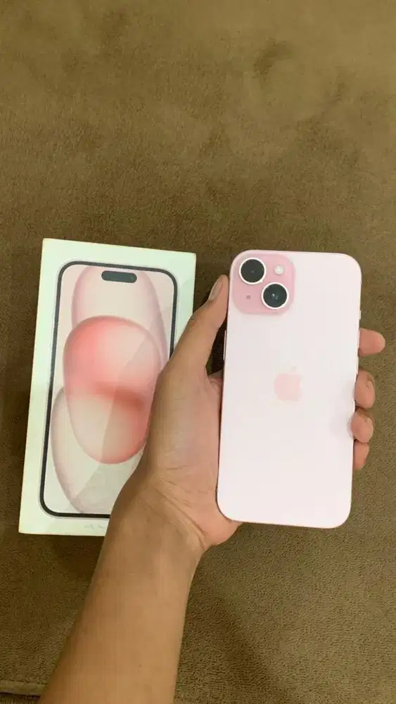 Iphone 15 pink 128gb iBox Garansi 2027