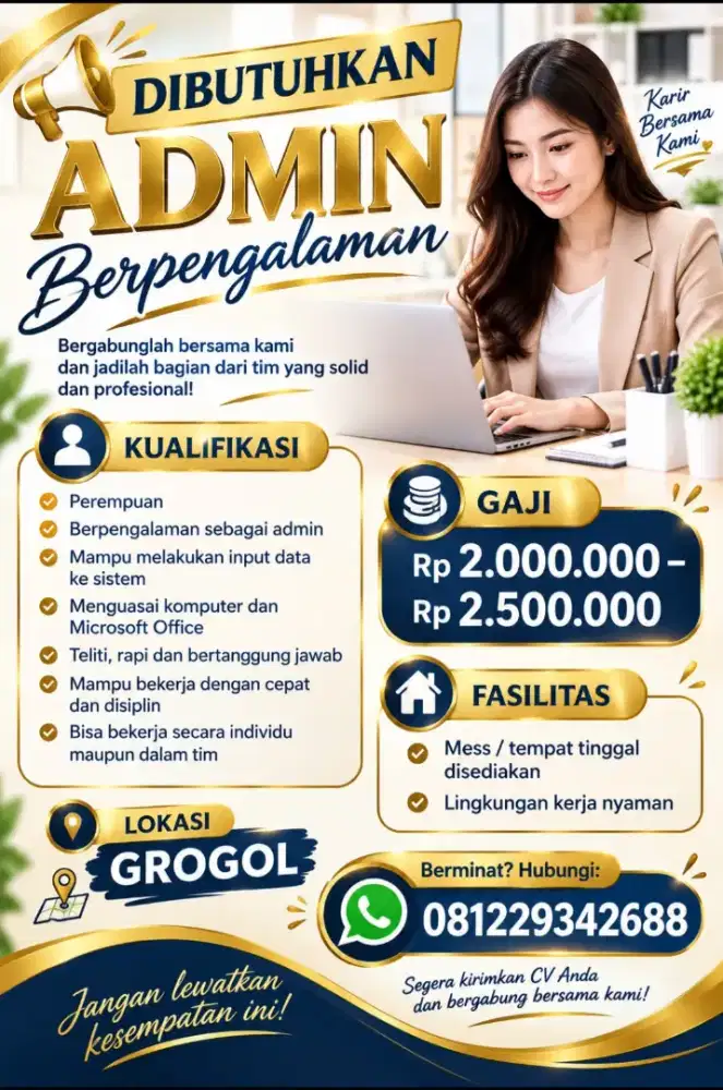 Admin berpengalaman