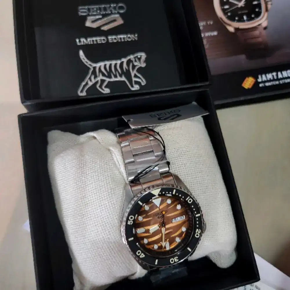 Preloved Koleksi Pribadi Seiko SRPK45K1 Limited Edition Sumatera Tiger