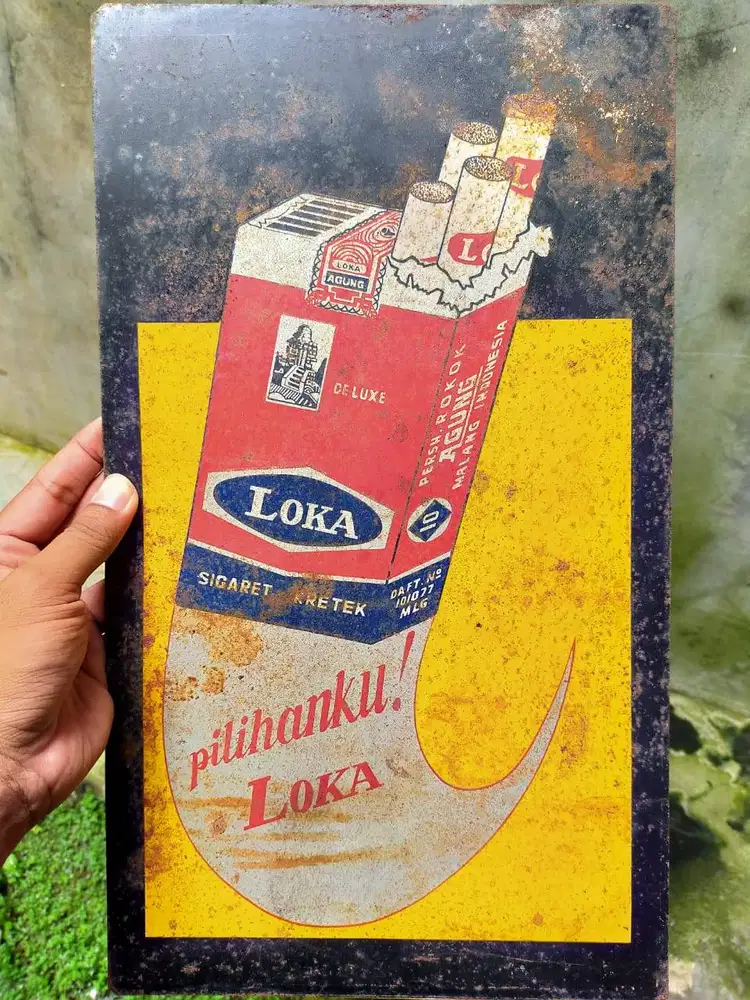 Papan Iklan Metal Lawasan Loka Malang - Decor Cafe Studio Wall Sign Re