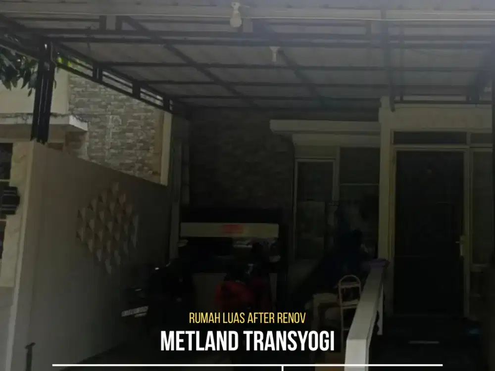 JUAL CEPAT BAWAH CLUSTER DEPAN DI METLAND TRANSYOGI