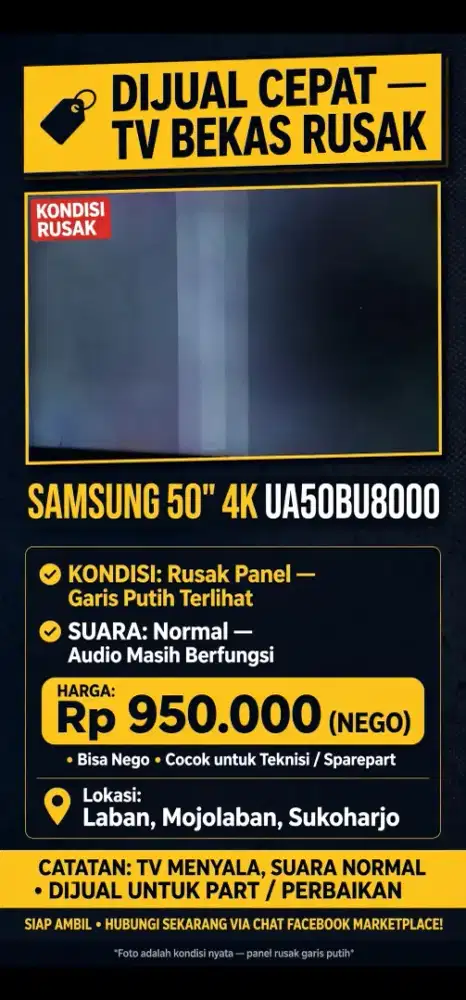 TV Samsung 50inch 5K crystal UHD UA50BU8000