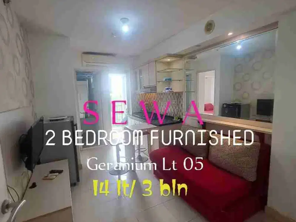 Disewa 2 KT Furnished Tower G Bassura City Jatinegara Jakarta Timur