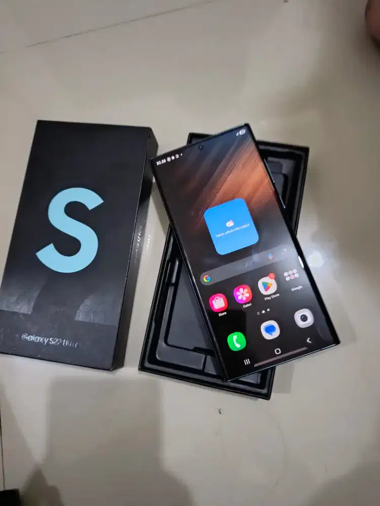 Samsung S22 ultra 12/256 Sein fullset mlusss 95% , lancar jyaa joss