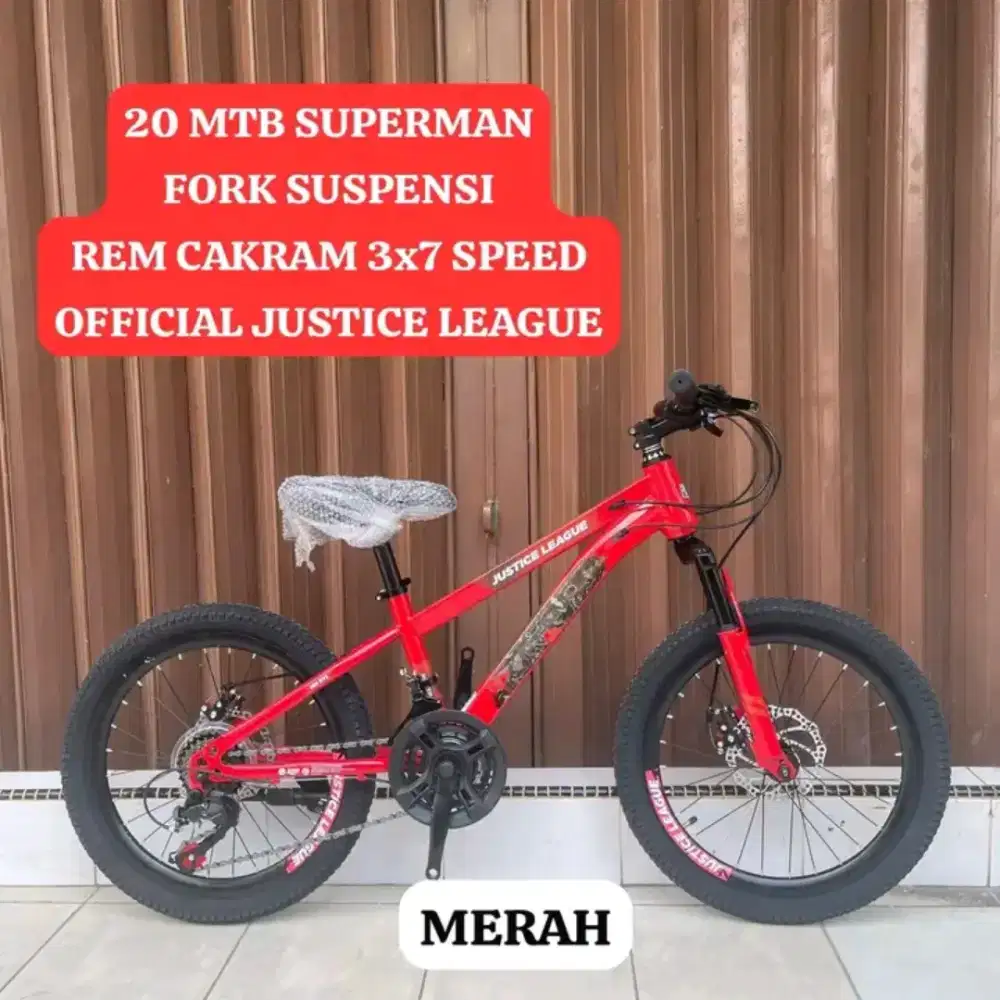 Sepeda Gunung MTB Superman UK20 3x7speed berkualitas