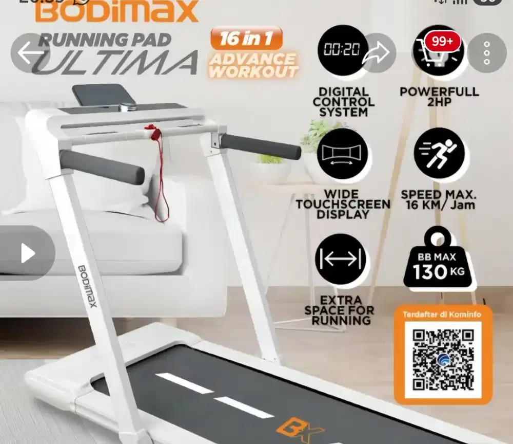 Treadmill - Bodimax Running Pad Ultima