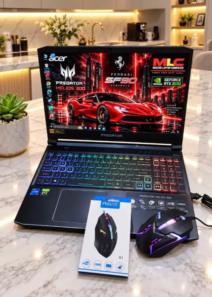 ACER PREDATOR HELIOS 300 Core i7 ram 16/512gb ssd Rtx 3070 COD