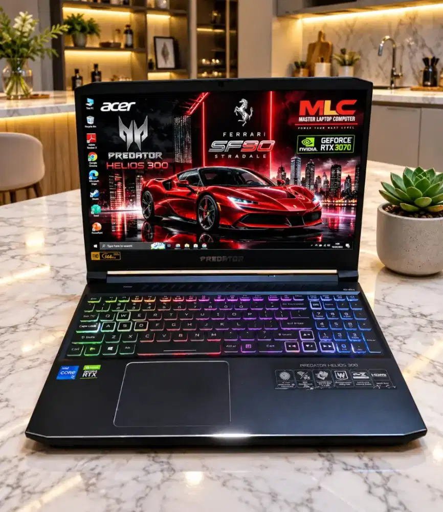 Laptop Gaming ACER PREDATOR HELIOS NVIDIA RTX 3070 Core i7 SSD 512Gb