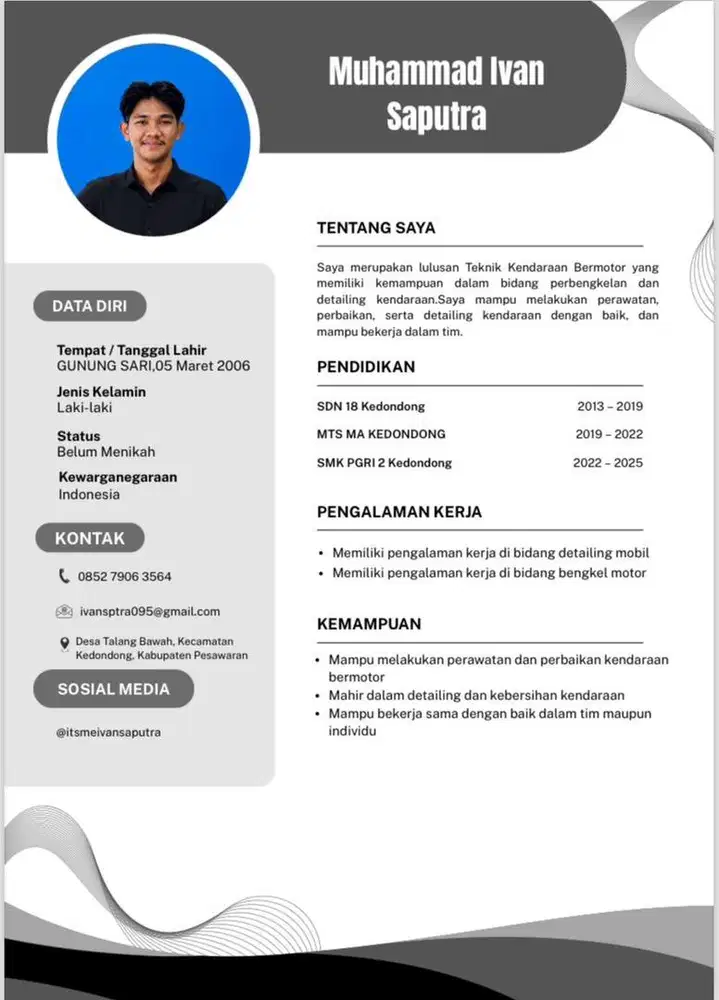 butuh kerjaan secepatnya