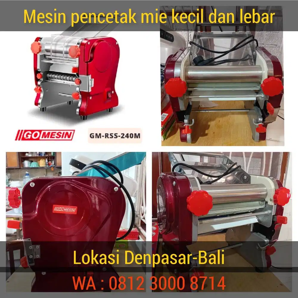 Mesin Cetak Mie / giling mie Merk Go Mesin GM-RSS-240M