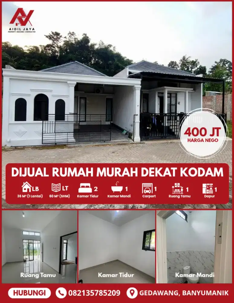 Rumah Storagis Murah Dekat KODAM IV Banyumanik
