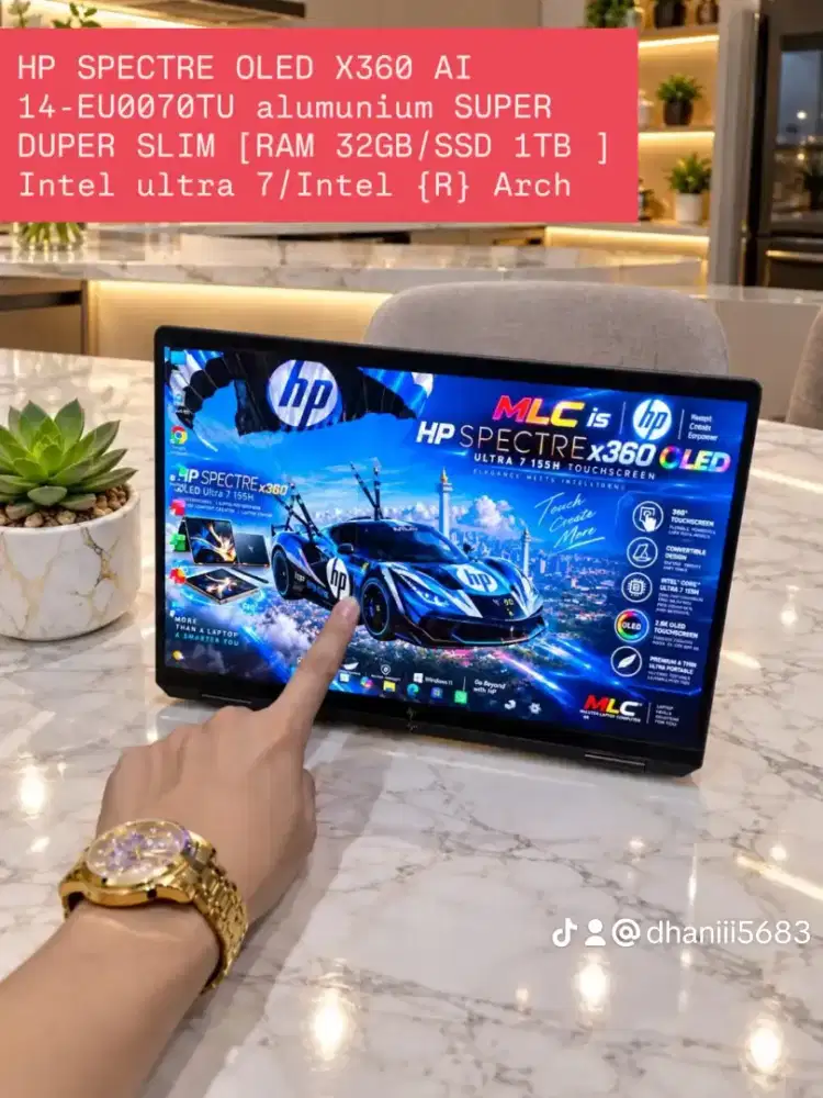 HP SPECTRE OLED X360 AI 14-EU0070TU alumunium [RAM 32GB/SSD 1TB ]