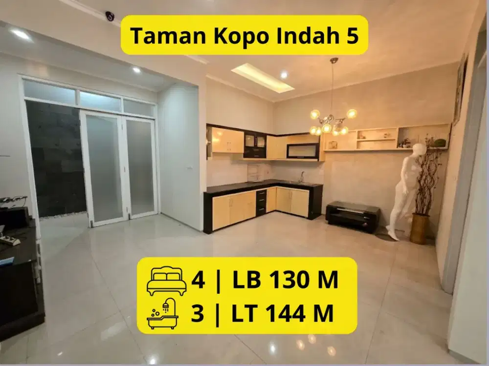 DIJUAL RUMAH SIAP HUNI – TKI 5 | Luas Tanah 144 m2 | Luas Bangunan 130 m2 | 4 KT | Semi-Furnished