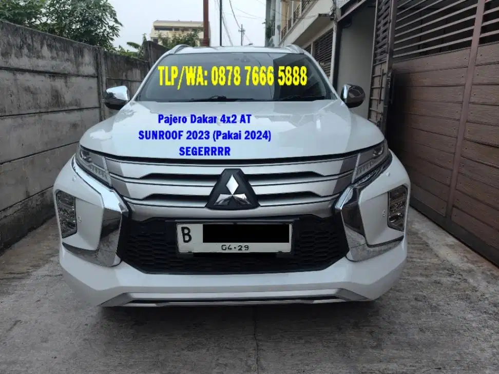 Pajero Dakar Sunroof 2024 / 2023 Putih 4x2 AT Diesel Bagus Banget