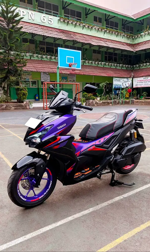 Yamaha Aerox Cyber City ABS Keyless 2026 KM ODO 200an Wangi Motor Baru