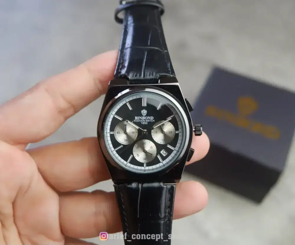 Jam tangan kulit original chrono (Barang Baru)