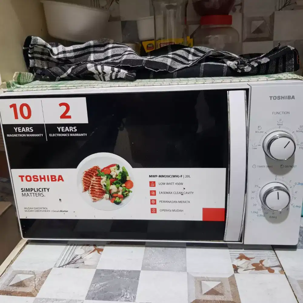 microwave oven masih baru jarang dipakai