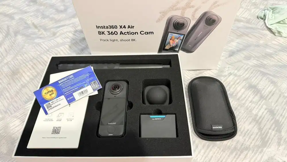 DIJUAL CEPAT INSTA360 X4 AIR 8K FULLSET LIKE NEW