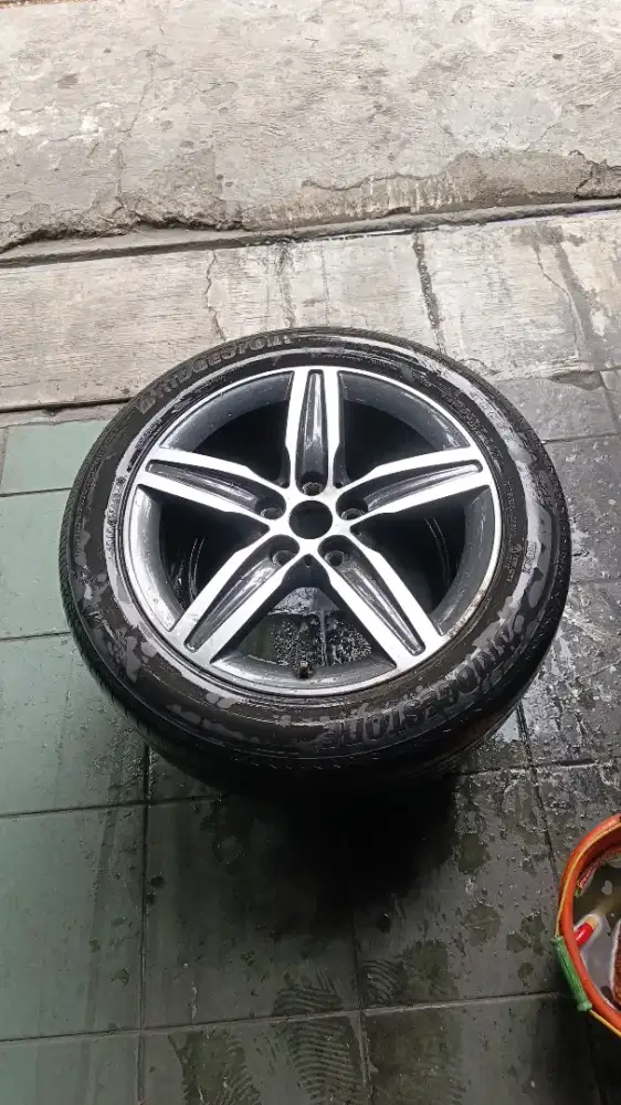 1pc Velg Spare tyre ring 17 pcd 5x112 + Ban