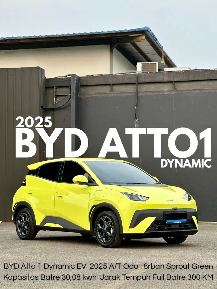 BYD Atto 1 Dynamic EV Hijau  2025 LIKE NEW